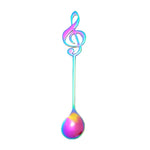 Creative Musical Note Spoon Coffee Stirring Scoop Stainless Steel Titanium Music Bar Spoon Gift Spoon