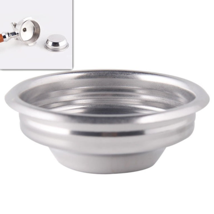 Halbautomatische Kaffeemaschine Edelstahl Pulverschale Brühkopf Filter Bodenloser Griff Filter, Einknopf 58mm Universal