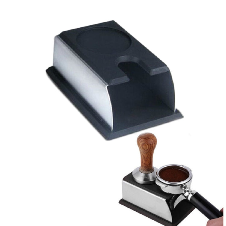 Edelstahl Silikon Espresso Kaffee Tamper Ständer Barista Werkzeug Pulver Pad Hammer Pad