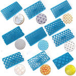 2 Stück Kuchen Fondant Werkzeug Herzförmige Diamant Textur Karomuster Überführung Quyi Siegel Druckform