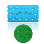 2 Stück Kuchen Fondant Werkzeug Herzförmige Diamant Textur Karomuster Überführung Quyi Siegel Druckform
