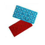 2 Stück Kuchen Fondant Werkzeug Herzförmige Diamant Textur Karomuster Überführung Quyi Siegel Druckform