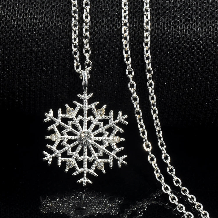 3 STK Charms Kristall Schneeflocke Zirkon Blume Weihnachtsketten