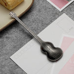 Kaffeerührlöffel aus Edelstahl, kreativer Musikinstrumente-förmiger Löffel, Gitarre Silber, Oktagon Silber, Laute Silber, Yueqin Silber, Gitarre Titangold, Oktagon Titangold, Laute Titangold, Yueqin Titangold, Gitarre Roségold