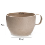 Kaffeebecher Teetasse Milchbecher Frühstückstasse aus Weizenstroh