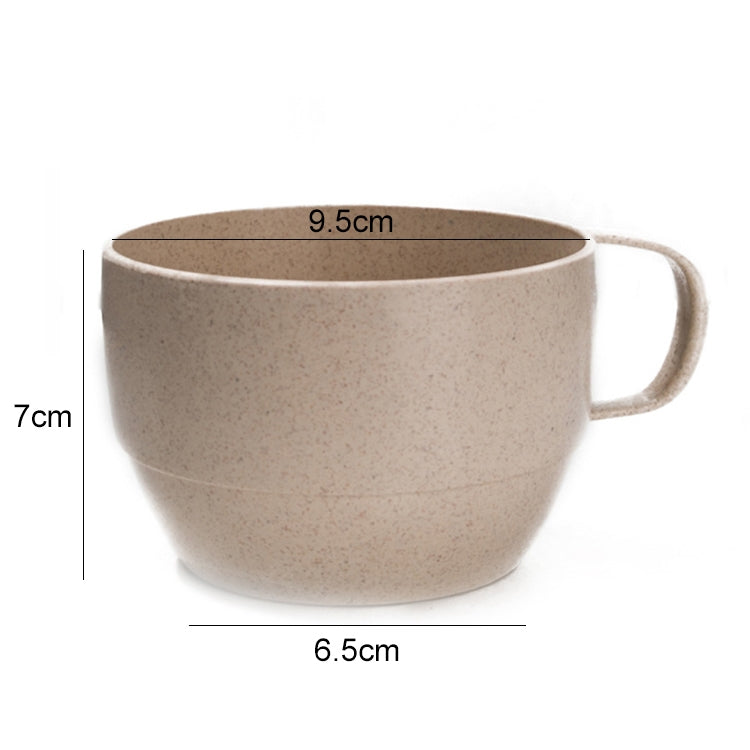 Kaffeebecher Teetasse Milchbecher Frühstückstasse aus Weizenstroh