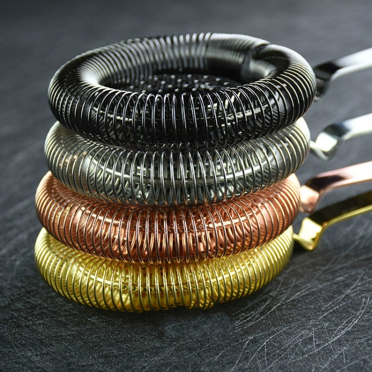 Edelstahl Barmann Eisfilter Eisfalle Cocktailsieb, Edelstahl, Roségold, Gold, Schwarz