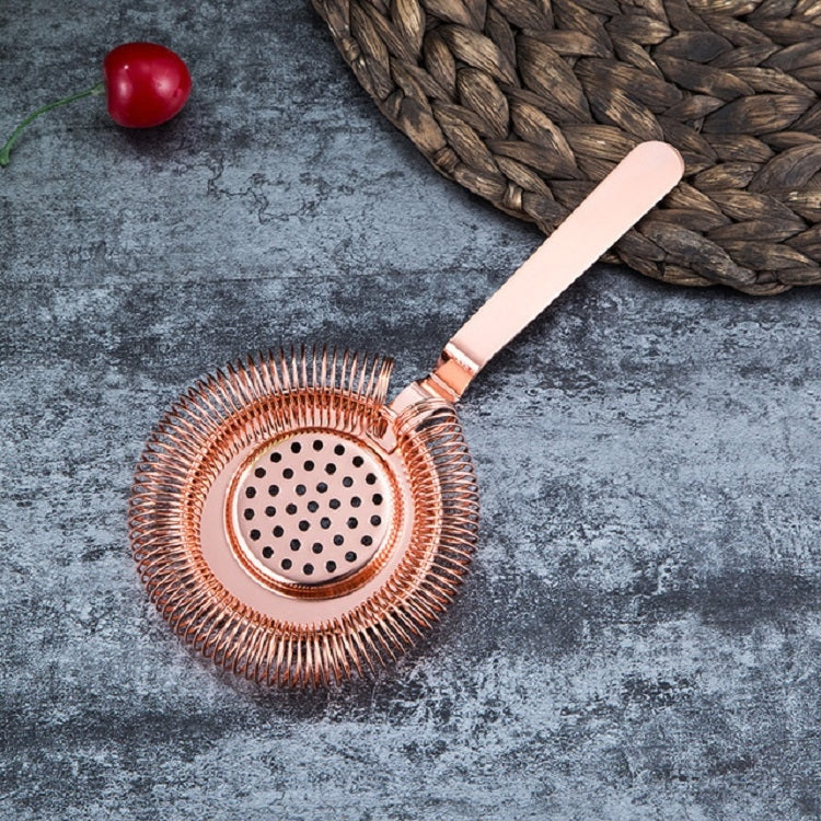 Edelstahl Barmann Eisfilter Eisfalle Cocktailsieb, Edelstahl, Roségold, Gold, Schwarz