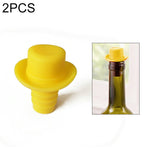 Silikagel-Zylinderhut Frischweinkorken Cruet Rotweinstopfen, 2 Stück Hütchenform (Braun), 2 Stück Hütchenform (Schwarz), 2 Stück Hütchenform (Rotwein), 2 Stück Hütchenform (Gelb), 2 Stück Hütchenform (Rosenrot), 2 Stück Hütchenform (Rot)