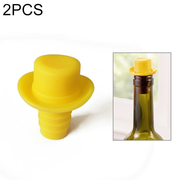 Silikagel-Zylinderhut Frischweinkorken Cruet Rotweinstopfen, 2 Stück Hütchenform (Braun), 2 Stück Hütchenform (Schwarz), 2 Stück Hütchenform (Rotwein), 2 Stück Hütchenform (Gelb), 2 Stück Hütchenform (Rosenrot), 2 Stück Hütchenform (Rot)