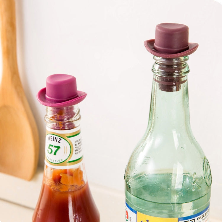 Silikagel-Zylinderhut Frischweinkorken Cruet Rotweinstopfen, 2 Stück Hütchenform (Braun), 2 Stück Hütchenform (Schwarz), 2 Stück Hütchenform (Rotwein), 2 Stück Hütchenform (Gelb), 2 Stück Hütchenform (Rosenrot), 2 Stück Hütchenform (Rot)