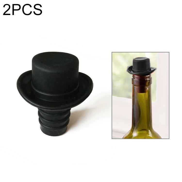 Silikagel-Zylinderhut Frischweinkorken Cruet Rotweinstopfen, 2 Stück Hütchenform (Braun), 2 Stück Hütchenform (Schwarz), 2 Stück Hütchenform (Rotwein), 2 Stück Hütchenform (Gelb), 2 Stück Hütchenform (Rosenrot), 2 Stück Hütchenform (Rot)