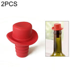 Silikagel-Zylinderhut Frischweinkorken Cruet Rotweinstopfen, 2 Stück Hütchenform (Braun), 2 Stück Hütchenform (Schwarz), 2 Stück Hütchenform (Rotwein), 2 Stück Hütchenform (Gelb), 2 Stück Hütchenform (Rosenrot), 2 Stück Hütchenform (Rot)