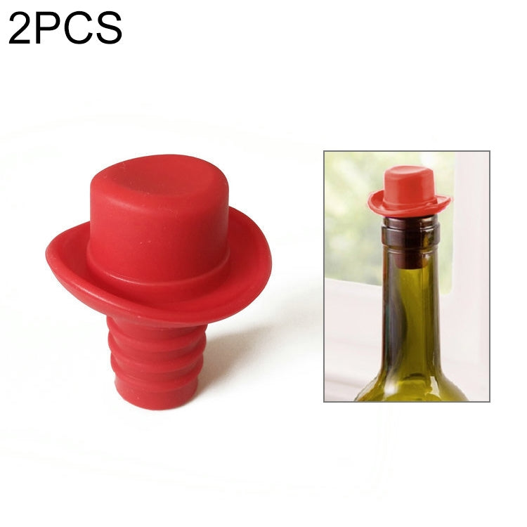 Silikagel-Zylinderhut Frischweinkorken Cruet Rotweinstopfen, 2 Stück Hütchenform (Braun), 2 Stück Hütchenform (Schwarz), 2 Stück Hütchenform (Rotwein), 2 Stück Hütchenform (Gelb), 2 Stück Hütchenform (Rosenrot), 2 Stück Hütchenform (Rot)