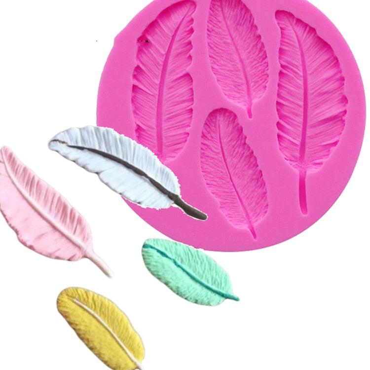 Feder Silikonform Fondant Torten Schokoladen Dekorationsform, Federform