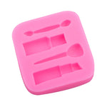 2 Stücke Lippenstift Augenbrauenstift Make-up Werkzeug Form Silikon Fondant Kuchenform Schokoladenform Tonform, Augenbrauenstift Form