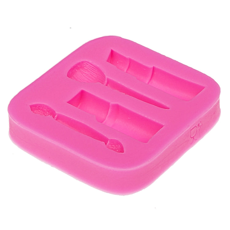2 Stücke Lippenstift Augenbrauenstift Make-up Werkzeug Form Silikon Fondant Kuchenform Schokoladenform Tonform, Augenbrauenstift Form