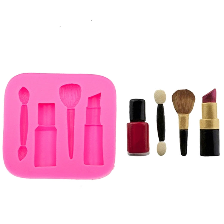 2 Stücke Lippenstift Augenbrauenstift Make-up Werkzeug Form Silikon Fondant Kuchenform Schokoladenform Tonform, Augenbrauenstift Form