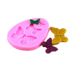 2 Stück Simulation Schmetterling Fondant Silikonform Handgemachte Seife DIY Kuchen Dekorieren Schokolade Spitze Backwerkzeuge, 2 Stück