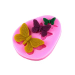2 Stück Simulation Schmetterling Fondant Silikonform Handgemachte Seife DIY Kuchen Dekorieren Schokolade Spitze Backwerkzeuge, 2 Stück