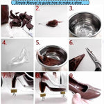 3D-Schokoladenform Fondant Kuchen Damen High Heel Form