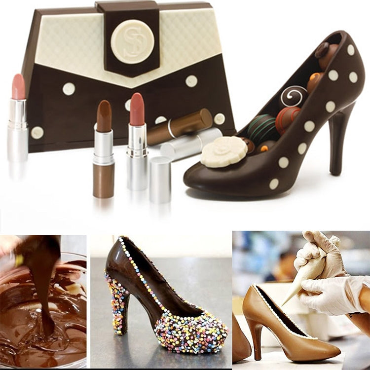 3D-Schokoladenform Fondant Kuchen Damen High Heel Form