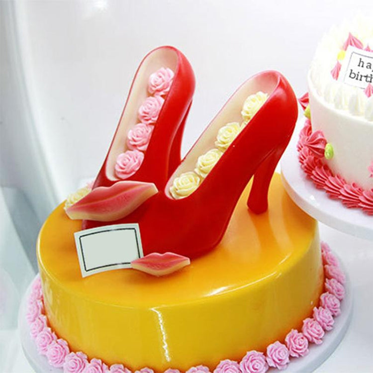 3D-Schokoladenform Fondant Kuchen Damen High Heel Form