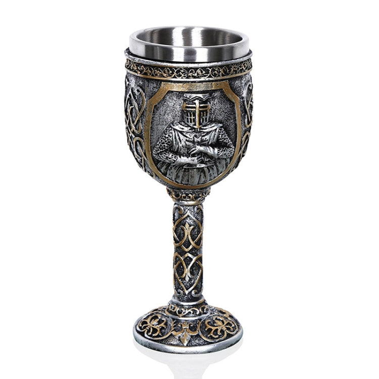 3D Wikinger Schädel Kaffee Bier Krug Schädel Becher Bier Wein Geschenk Edelstahl Ritter Dekorative Tasse für Männer, Kelch, Becher