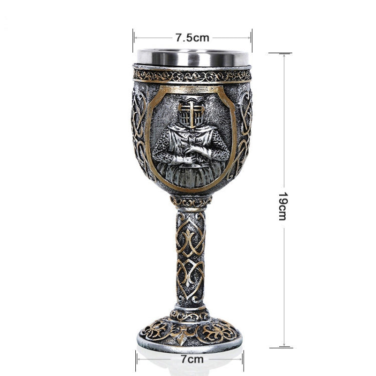 3D Wikinger Schädel Kaffee Bier Krug Schädel Becher Bier Wein Geschenk Edelstahl Ritter Dekorative Tasse für Männer, Kelch, Becher