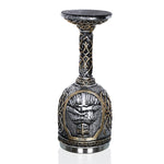 3D Wikinger Schädel Kaffee Bier Krug Schädel Becher Bier Wein Geschenk Edelstahl Ritter Dekorative Tasse für Männer, Kelch, Becher