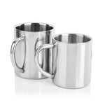 Doppelwandige Edelstahl-Kaffeetasse, tragbarer Thermobecher, Reisebecher, Kaffeekrug, Milch-Tee-Bierbecher, doppelte Büro-Wasserbecher, 220 ml, 300 ml, 400 ml