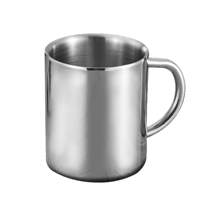 Doppelwandige Edelstahl-Kaffeetasse, tragbarer Thermobecher, Reisebecher, Kaffeekrug, Milch-Tee-Bierbecher, doppelte Büro-Wasserbecher, 220 ml, 300 ml, 400 ml