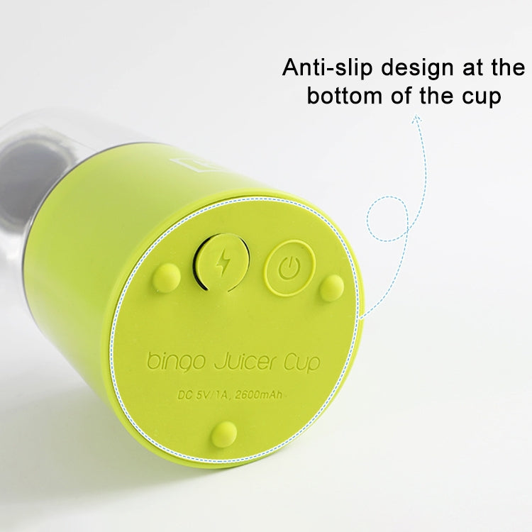 500 ml tragbarer Mini-Elektro-Entsafterbecher, USB-wiederaufladbarer Entsaftermixer, Shaker, Entsafter, Obst-Orangensaftpresse, 4-Klingen-Kopf Blau, 4-Klingen-Kopf Grün, 4-Klingen-Kopf Pink