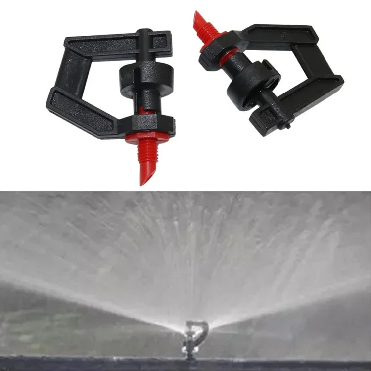 10 STÜCK Micro-Drip Bewässerungszubehör 360-Grad-Rotationssprinkler mit Gewindeanschluss, Sprinkler mit Gewindeanschluss