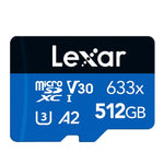 Lexar 633x 512GB Hochgeschwindigkeits-Flash-Speicherkarte für Sportkameras, Mobiltelefone, Auto-Fahrrekorder, 512GB