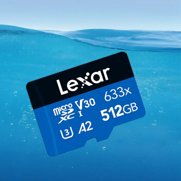 Lexar 633x 512GB Hochgeschwindigkeits-Flash-Speicherkarte für Sportkameras, Mobiltelefone, Auto-Fahrrekorder, 512GB