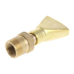 Water View Rockery Fountain All Copper Stainless Steel Adjustable Universal Fan-shaped Flat Nozzle, 6 Point, 1寸, 1.5寸, 2寸
