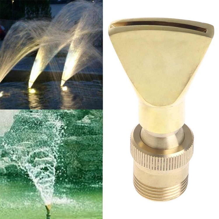 Water View Rockery Fountain All Copper Stainless Steel Adjustable Universal Fan-shaped Flat Nozzle, 6 Point, 1寸, 1.5寸, 2寸