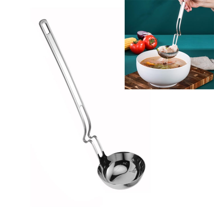 Edelstahl-Hotpot-Wandlöffel Kreativer Angel-Löffel Breilöffel, Suppenlöffel, Schaumlöffel