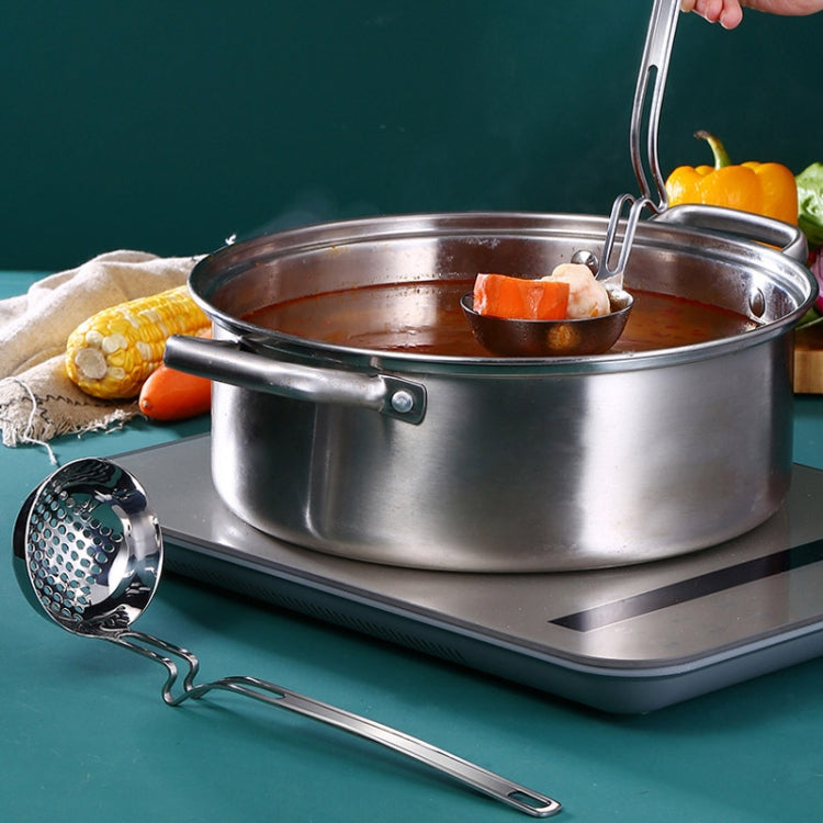 Edelstahl-Hotpot-Wandlöffel Kreativer Angel-Löffel Breilöffel, Suppenlöffel, Schaumlöffel
