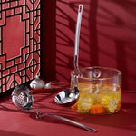 Edelstahl-Hotpot-Wandlöffel Kreativer Angel-Löffel Breilöffel, Suppenlöffel, Schaumlöffel