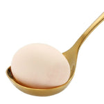 Saucenlöffel aus Edelstahl, kreativer Löffel mit großem Kopf und langem Griff, Gold, Roségold, Bunt, Schwarz