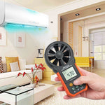 PEAKMETER hochpräzises Digitalanzeige Windgeschwindigkeit Luftvolumen Messgerät, MS6252A Windgeschwindigkeit, Luftvolumen, MS6252B Temperatur, Feuchtigkeit, USB