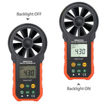 PEAKMETER hochpräzises Digitalanzeige Windgeschwindigkeit Luftvolumen Messgerät, MS6252A Windgeschwindigkeit, Luftvolumen, MS6252B Temperatur, Feuchtigkeit, USB