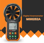 PEAKMETER hochpräzises Digitalanzeige Windgeschwindigkeit Luftvolumen Messgerät, MS6252A Windgeschwindigkeit, Luftvolumen, MS6252B Temperatur, Feuchtigkeit, USB