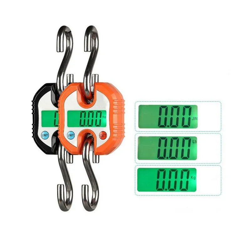 150kg Mini Tragbare Hochleistungs-Elektronische Digitale Edelstahl-Hängewaage, zufällige Farblieferung, 150kg x 100g