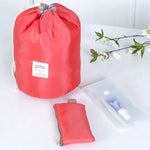Kosmetiktasche mit großem Fassungsvermögen, Reise-Waschtasche, wasserdichte Aufbewahrungstasche für Outdoor-Aktivitäten, zylindrischer Waschbeutel