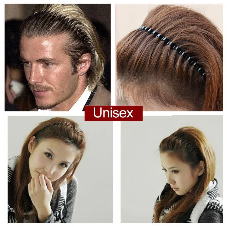 2 Stück Unisex Einfaches Wellen-Haarband Sport-Stirnband Haaraccessoires