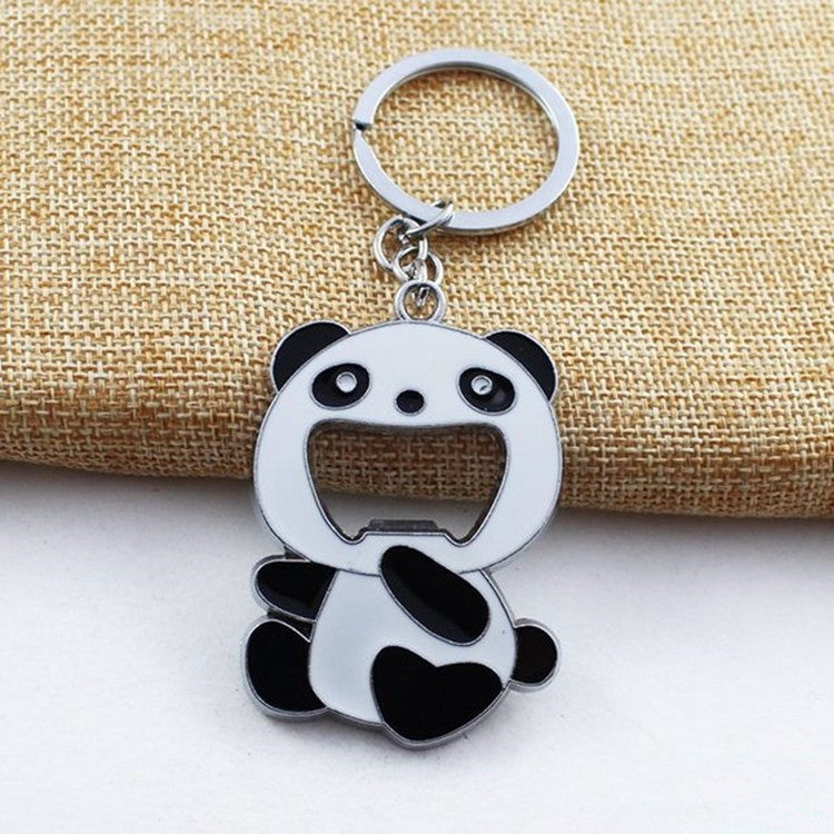 Cartoon-Tierform-Bierflaschenöffner, Panda-Schlüsselanhänger-Anhänger, Tierform-Bierflaschenöffner
