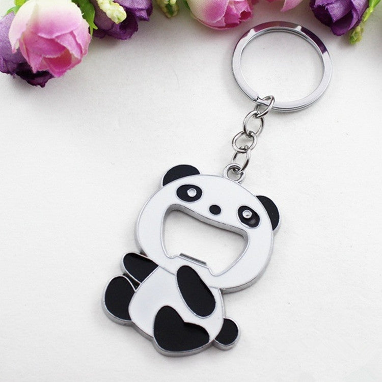 Cartoon-Tierform-Bierflaschenöffner, Panda-Schlüsselanhänger-Anhänger, Tierform-Bierflaschenöffner